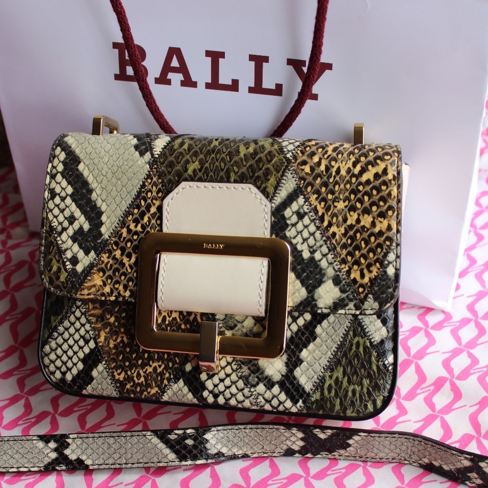 Bally Janelle bag multicolor snakeskin - Picture 1 of 13